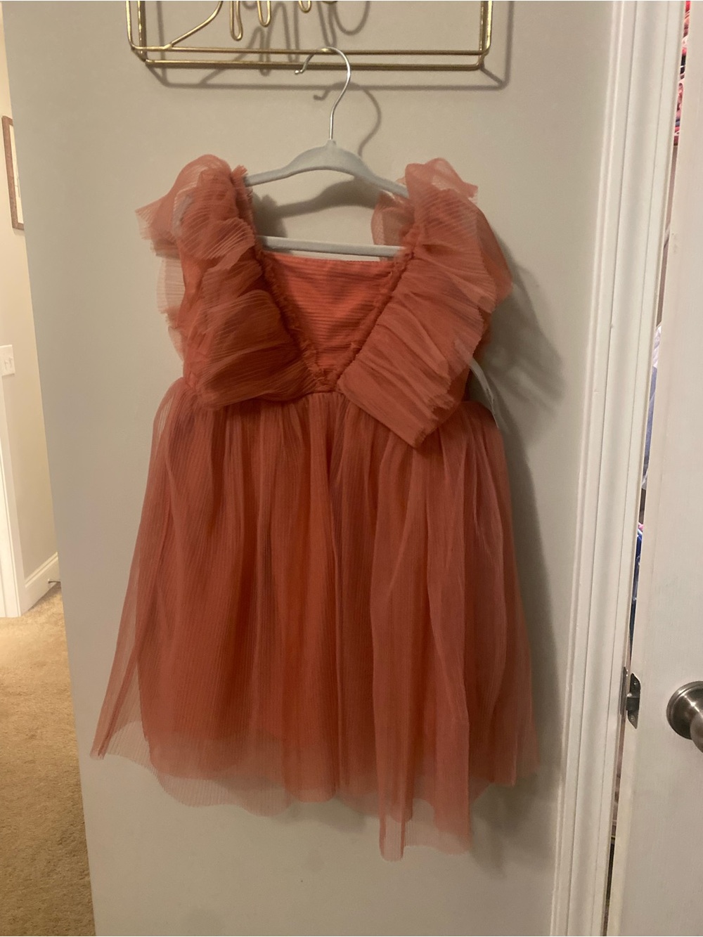 H&M Girls' dusty rose tulle dress